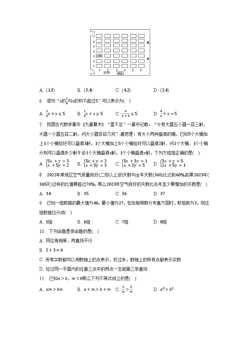 2022-2023学年湖北省恩施州来凤县七年级（下）期末数学试卷-（含解析）02