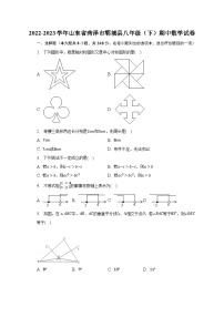 2022-2023学年山东省菏泽市郓城县八年级（下）期中数学试卷（含解析）