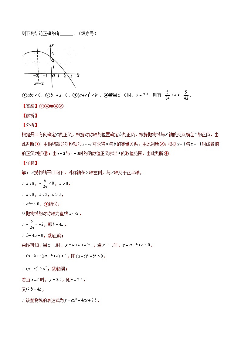 22.1.4  二次函数 y=ax2 +bx+c的图像和性质（题型专攻）-2022-2023学年九年级数学上册章节同步实验班培优题型变式训练（人教版）（解析+原卷）03