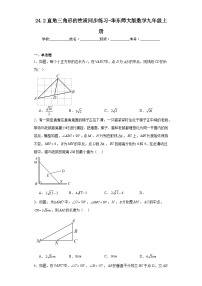 华师大版九年级上册24.2直角三角形的性质课时训练