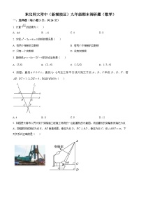 2022-2023学年度吉林省长市东北师范大学附属实验学校新城校区九年级上学期期末数学试题