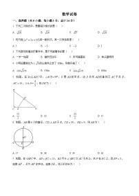 2022-2023学年度吉林省长市二道区第五十二中学九年级上学期期末数学试题