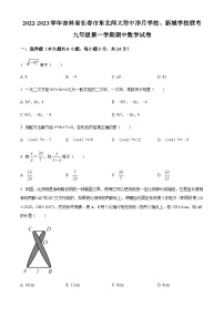 2022-2023学年度吉林省长市净月实验中学九年级上学期期中数学试题