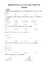 2022-2023学年度吉林省长市绿园区新解放学校九年级上学期期中数学试题