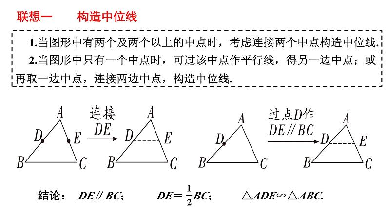 三角形和四边形中的中点问题课件 -中考数学复习微专题04