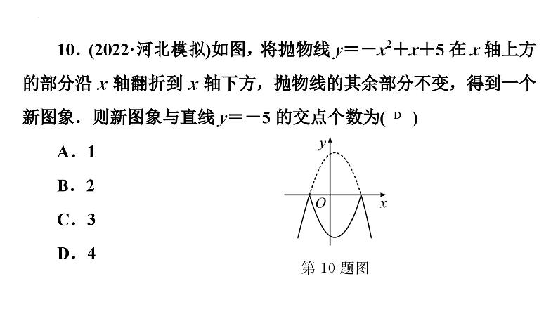 数学中考复习二次函数图象性质（2）课件06