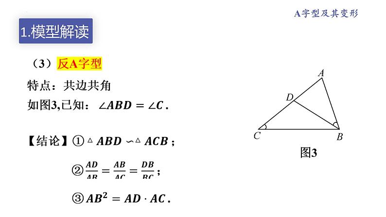 相似三角形的基本模型-数学中考复习课件PPT06