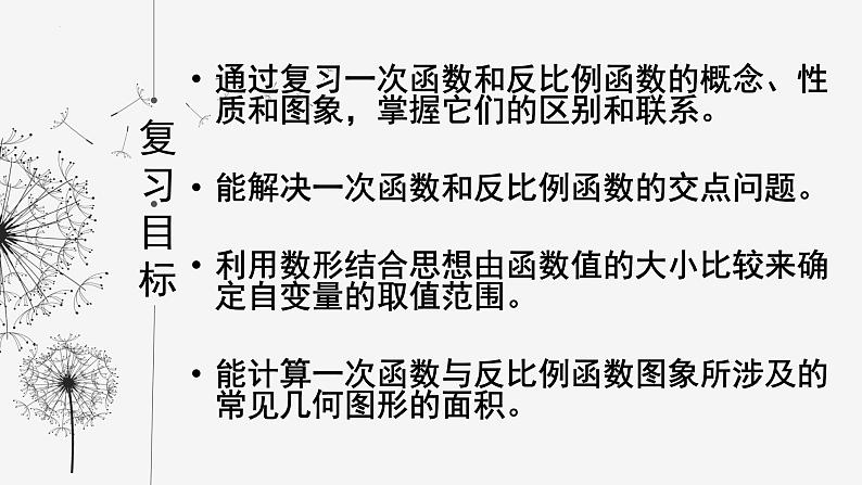 一次函数和反比例函数综合运用-中考数学一轮复习课件02