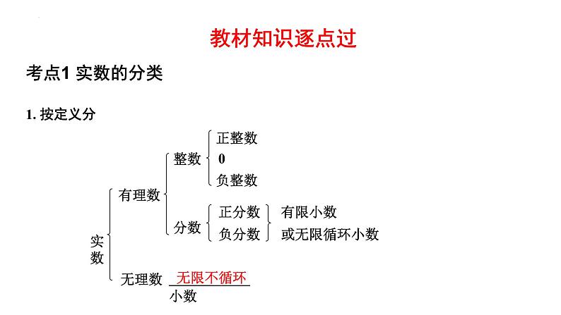 中考数学一轮复习：  实数（含二次根式） 课件03