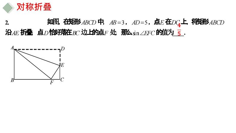 中考数学专题突破---几何图形中的对称折叠  课件第7页