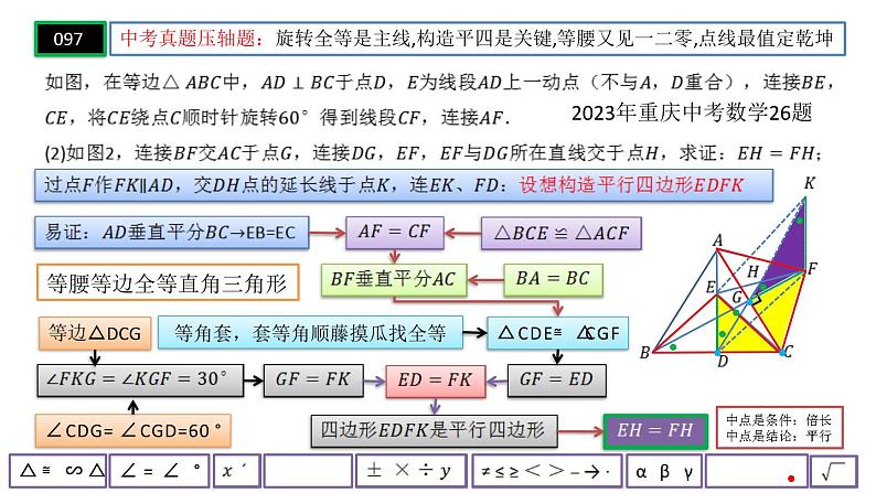 中考几何压轴题解析（思维导图解题课件）第3页