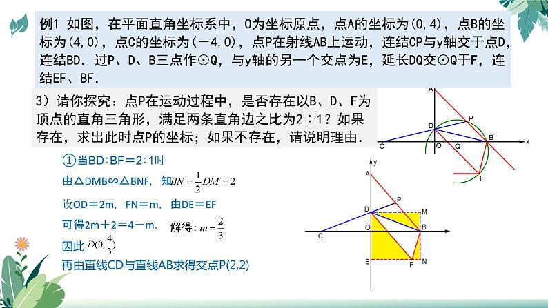 中考数学二轮复习——比例线段产生的函数关系专题 课件04