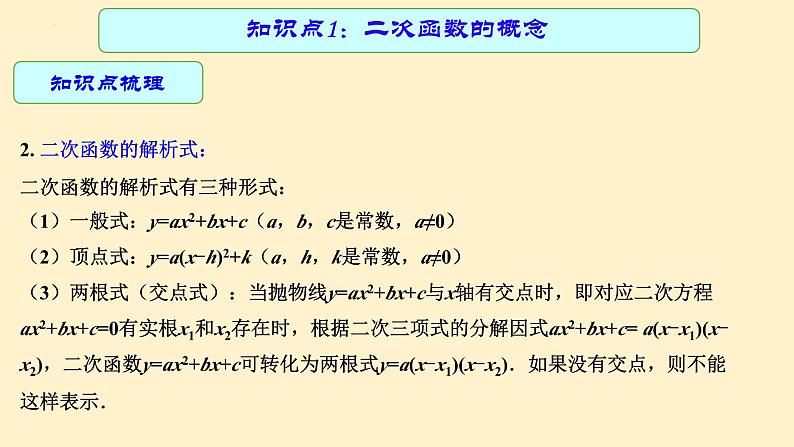 专题中考数学二次函数的图象及其性质（课件）第4页