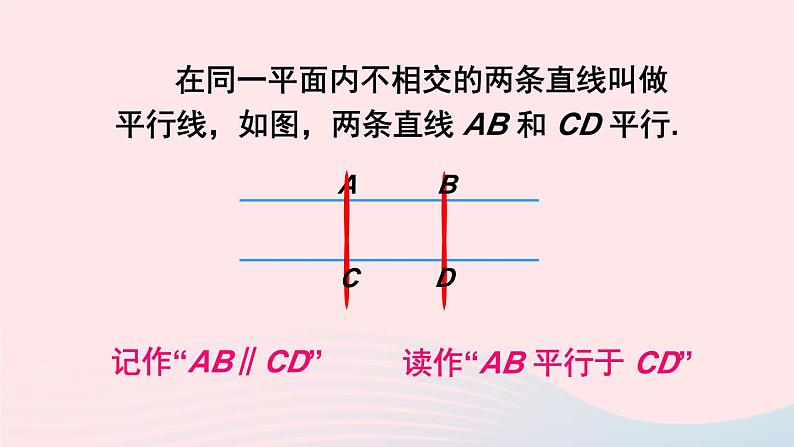 第10章相交线平行线与平移10.2平行线的判定第1课时平行线及三线八角课件（沪科版七下）第6页