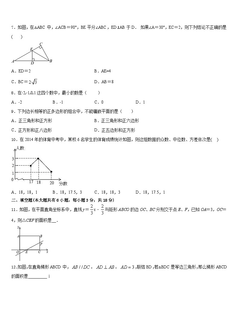 广东省金平区六校联考2022-2023学年数学七年级第二学期期末达标检测试题含答案第2页