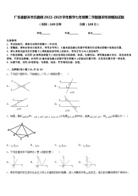 广东省韶关市乐昌县2022-2023学年数学七年级第二学期期末检测模拟试题含答案