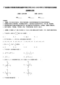 广东省肇庆市端州区端州区南国中学英文学校2022-2023学年七下数学期末质量跟踪监视模拟试题含答案