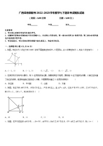 广西岳池县联考2022-2023学年数学七下期末考试模拟试题含答案