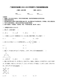 广西河池市宜州区2022-2023学年数学七下期末调研模拟试题含答案