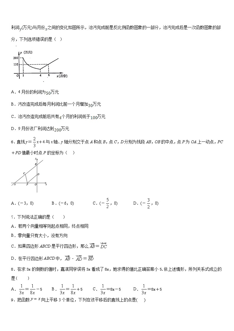 广西柳州市城中区文华中学2022-2023学年数学七下期末复习检测模拟试题含答案第2页