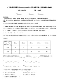 广西柳州市城中学区2022-2023学年七年级数学第二学期期末经典试题含答案