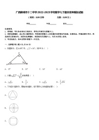 广西柳州市十二中学2022-2023学年数学七下期末统考模拟试题含答案