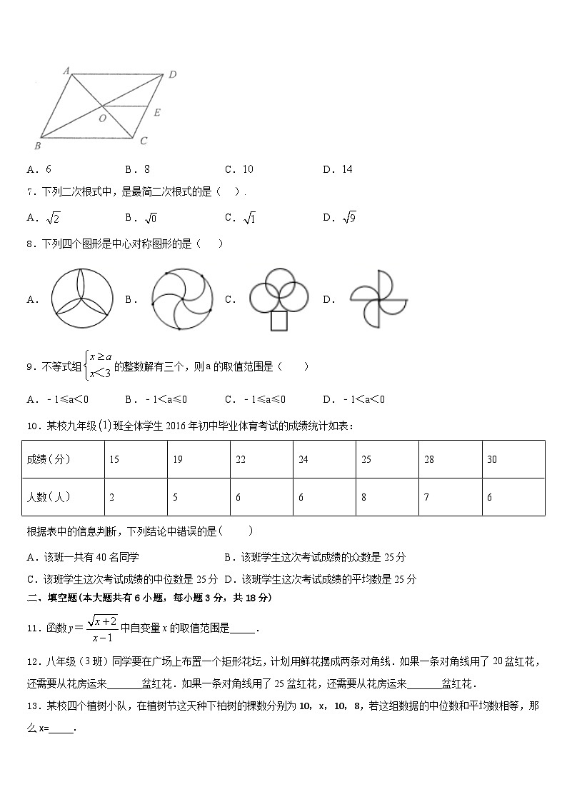 广西钦州市钦南区犀牛角中学2022-2023学年数学七下期末统考模拟试题含答案02