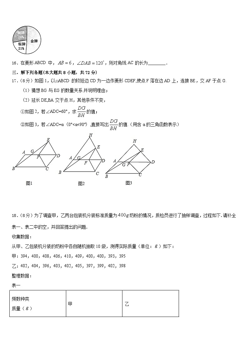 广西省南宁市2022-2023学年数学七年级第二学期期末质量检测试题含答案第3页