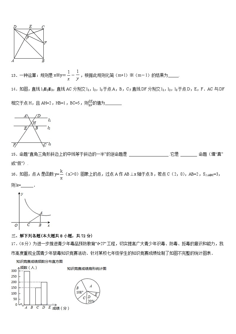 广西玉林陆川县联考2022-2023学年七年级数学第二学期期末复习检测试题含答案03