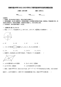 昆明市重点中学2022-2023学年七下数学期末教学质量检测模拟试题含答案