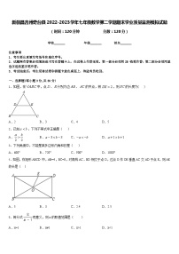 新疆昌吉州奇台县2022-2023学年七年级数学第二学期期末学业质量监测模拟试题含答案