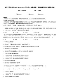 黑龙江省黑河市名校2022-2023学年七年级数学第二学期期末复习检测模拟试题含答案