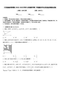 江苏省南京鼓楼区2022-2023学年七年级数学第二学期期末学业质量监测模拟试题含答案