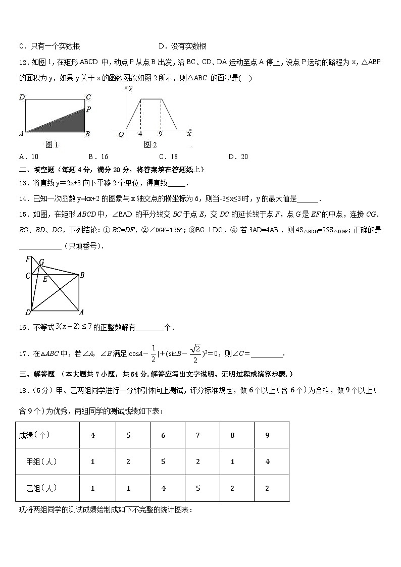 江苏省南京溧水区2022-2023学年数学七年级第二学期期末复习检测模拟试题含答案03
