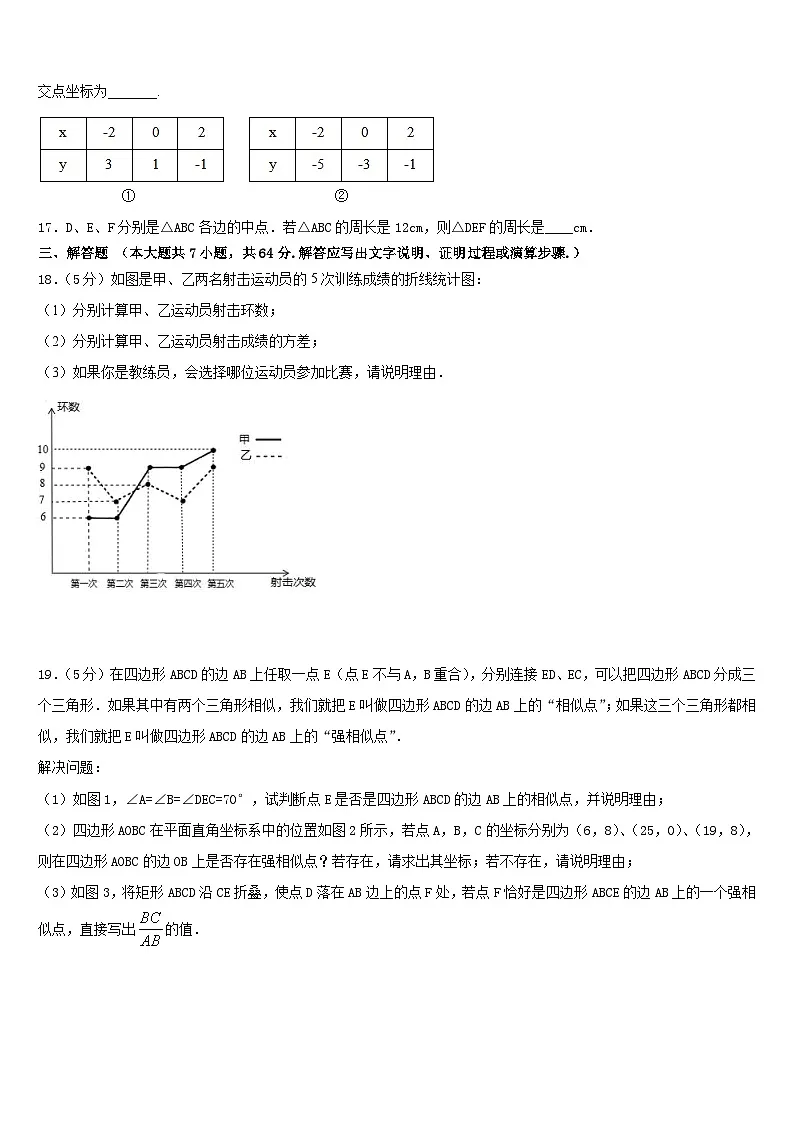 江苏省南京师大二附中2022-2023学年七年级数学第二学期期末质量跟踪监视模拟试题含答案第3页