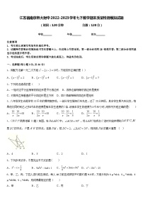 江苏省南京师大附中2022-2023学年七下数学期末质量检测模拟试题含答案