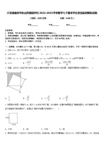 江苏省南京市东山外国语学校2022-2023学年数学七下期末学业质量监测模拟试题含答案