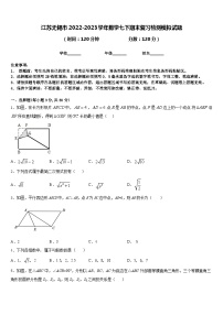 江苏无锡市2022-2023学年数学七下期末复习检测模拟试题含答案