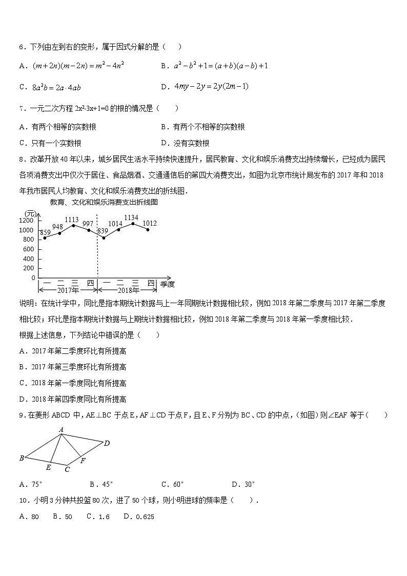 江苏省常州市2022-2023学年数学七年级第二学期期末监测模拟试题含答案第2页