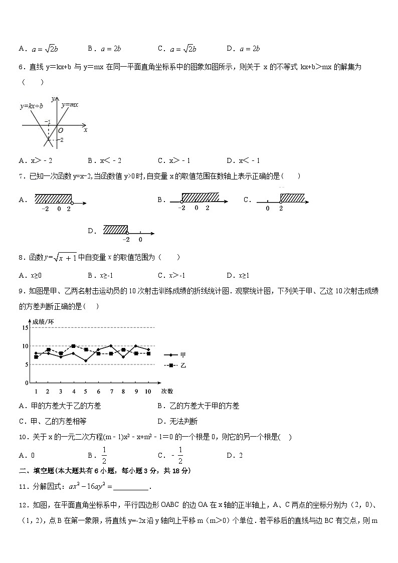 江苏省南通市通州区金北学校2022-2023学年七下数学期末监测模拟试题含答案第2页