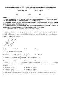 江苏省扬州市田家炳中学2022-2023学年七下数学期末教学质量检测模拟试题含答案