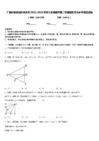 广西壮族自治区来宾市2022-2023学年七年级数学第二学期期末学业水平测试试题含答案