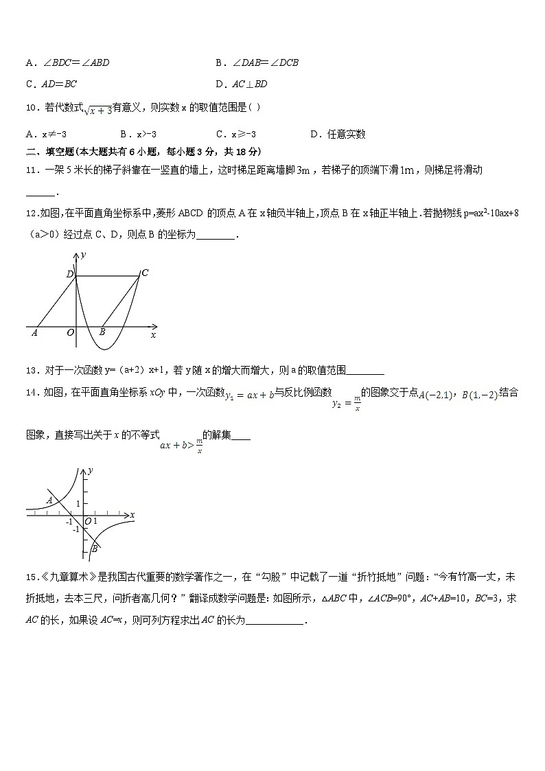 江苏省南通市崇川区田家炳中学2022-2023学年数学七年级第二学期期末学业水平测试模拟试题含答案03