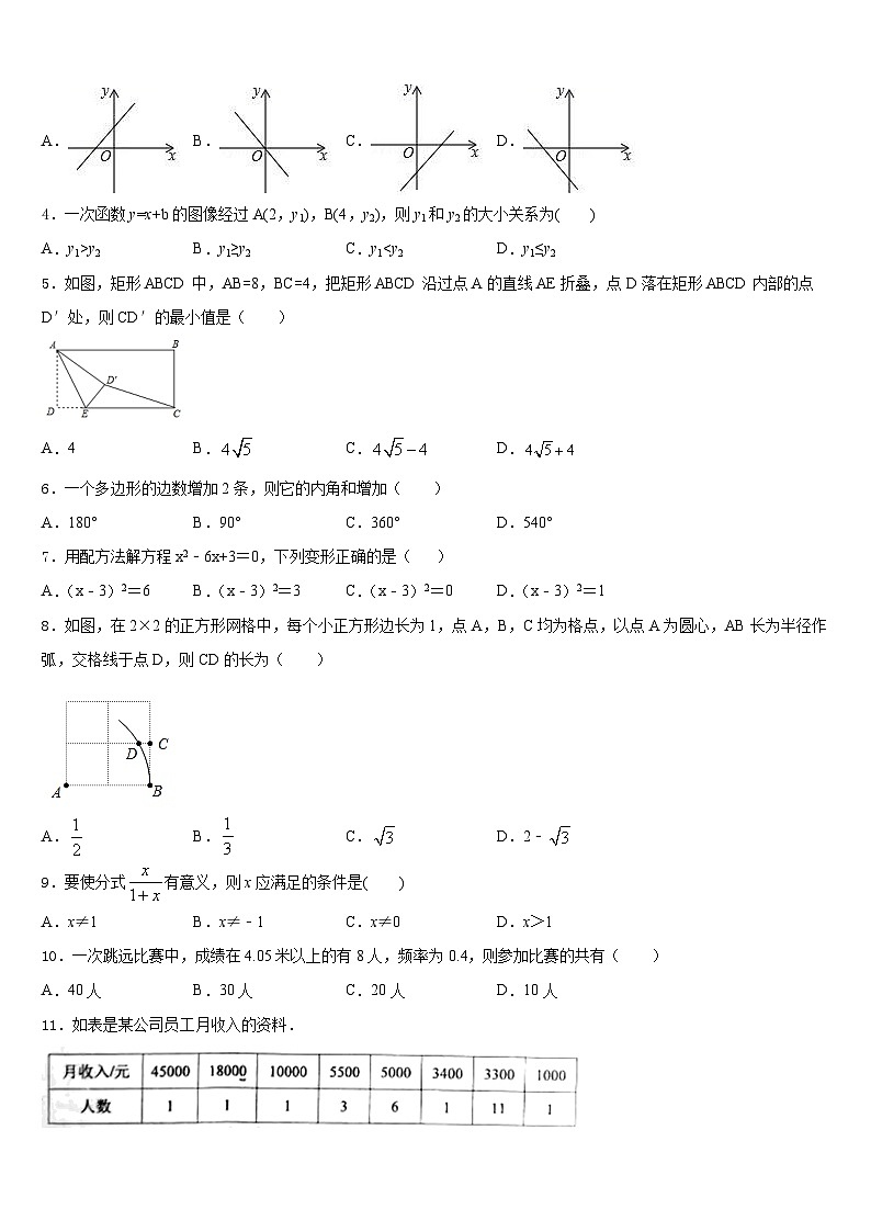 江苏省泗阳县2022-2023学年七下数学期末预测试题含答案第2页