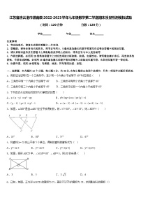 江苏省连云港市灌南县2022-2023学年七年级数学第二学期期末质量检测模拟试题含答案