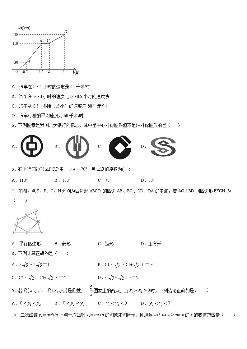 江苏省苏州市相城区2022-2023学年七年级数学第二学期期末达标检测模拟试题含答案02