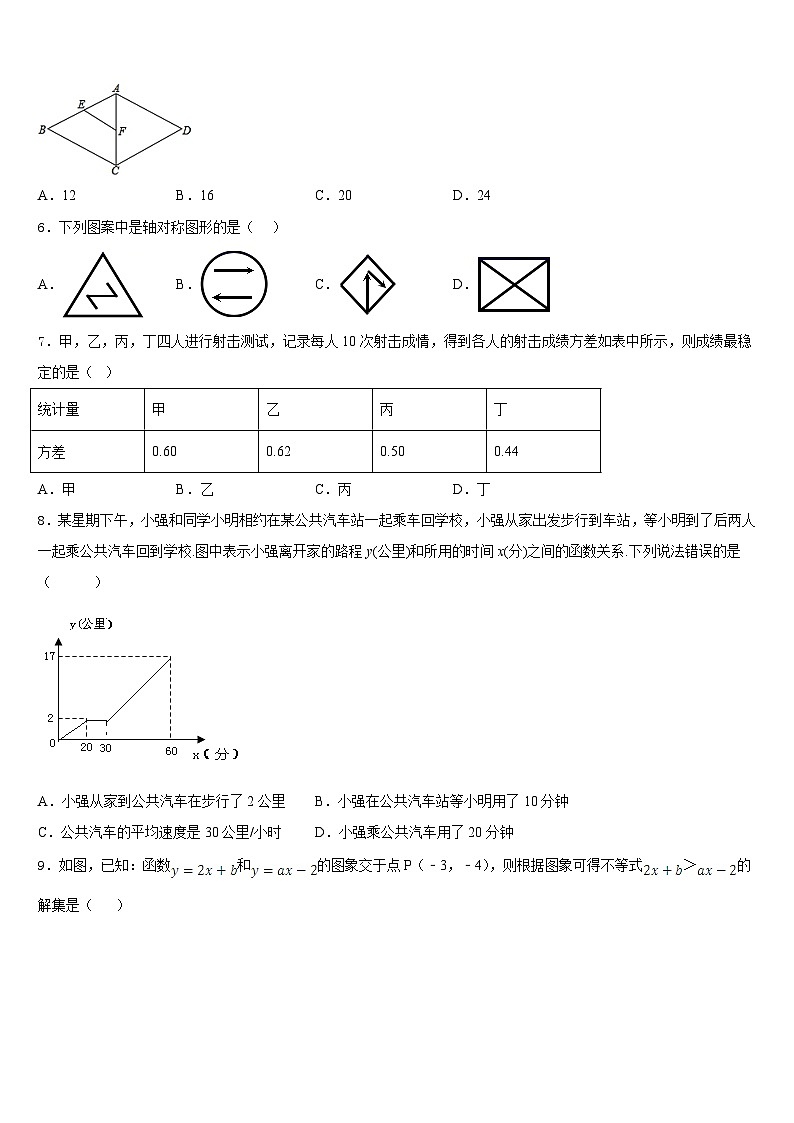 江苏省镇江市宜城中学2022-2023学年七下数学期末学业质量监测试题含答案第2页
