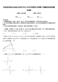 河北武安市西土山乡西土山中学2022-2023学年数学七年级第二学期期末质量检测模拟试题含答案