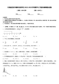 江西省吉安市朝宗实验学校2022-2023学年数学七下期末调研模拟试题含答案