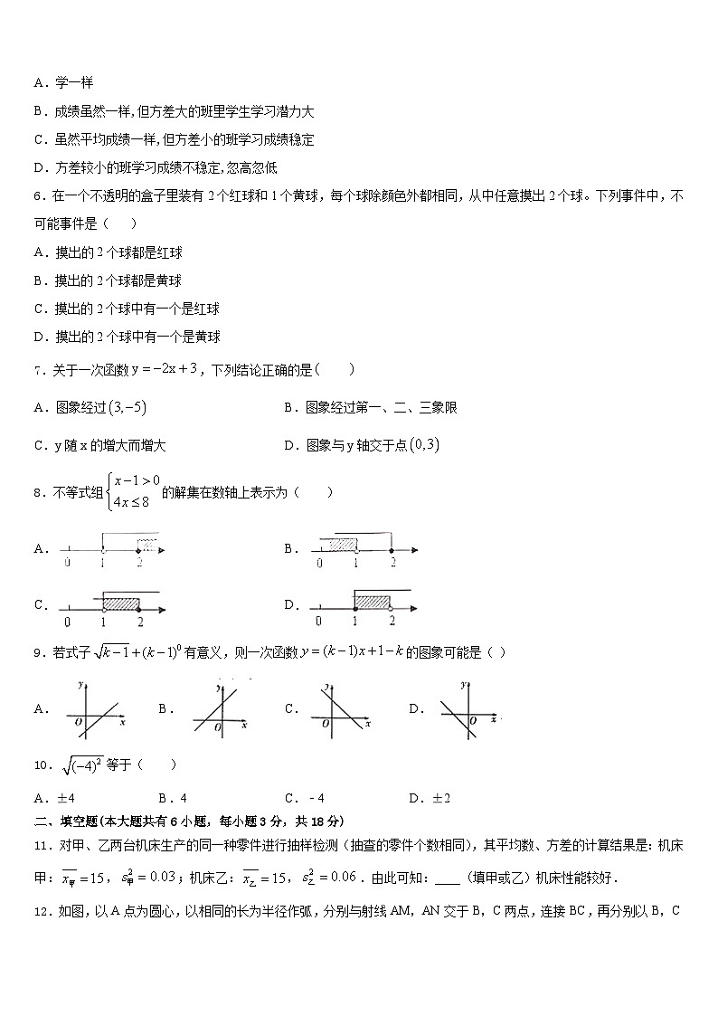 江西省萍乡市安源区2022-2023学年数学七下期末复习检测模拟试题含答案02